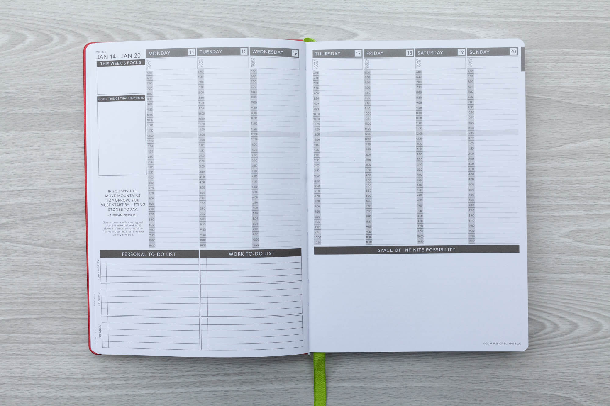 passion planner pro 2019 passion planner pro 2019
